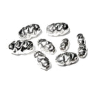 925 Sterling Silver Hammered shiny oval Beads Size 3x5, 4x6.5, 5x7 mm, Jewelry making, Hammered oval Spacer Bead, Silver oval bead - 1 piece