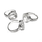 12 mm 925 sterling silver blank ring with bezel cup size 5, 6, 7, 8, 9, silver ring, bezel cup, base ring, setting, Jewelry making - 1 piece