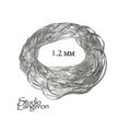 925 Sterling Silver snake beading chain thickness 1.2 mm, beading snake chains, Jewelry making, silver chains, beading chains - 1 Ft (30 cm)