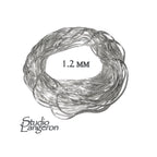 925 Sterling Silver snake beading chain thickness 1.2 mm, beading snake chains, Jewelry making, silver chains, beading chains - 1 Ft (30 cm)