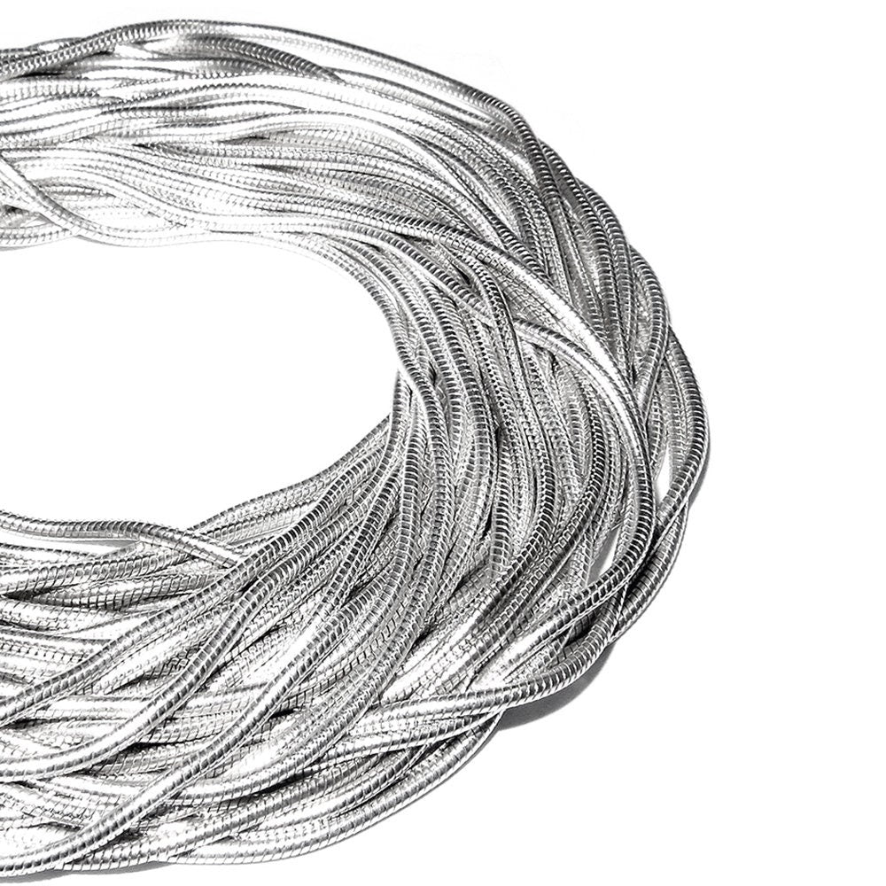 925 Sterling Silver snake beading chain thickness 0.8 mm, beading snake chains, Jewelry making, silver chains, beading chains - 1 Ft (30 cm)