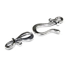 925 Sterling Silver Small Hook Eye Clasp, Silver clasp, Clasp, Clasps, Hook eye clasp, Clasps, Jewelry making, Silver clasp - 1 piece