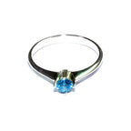 Blue topaz ring 925 sterling silver size 8, Handmade ring, single copy, sterling silver, Blue topaz ring, silver ring, gemstone