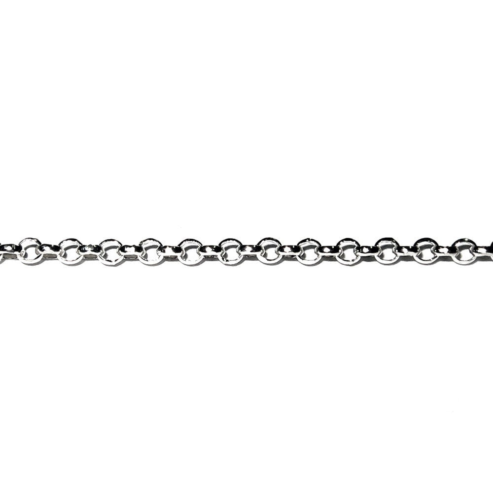 1.6 mm 925 Sterling Silver rolo cable chain, silver chain, 925 silver shiny chain, Jewelry making, sterling silver chain - 1 Ft (30 cm)