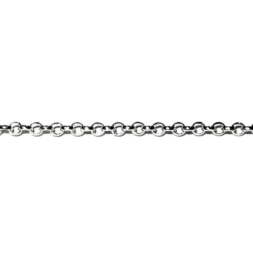 1.6 mm 925 Sterling Silver rolo cable chain, silver chain, 925 silver shiny chain, Jewelry making, sterling silver chain - 1 Ft (30 cm)