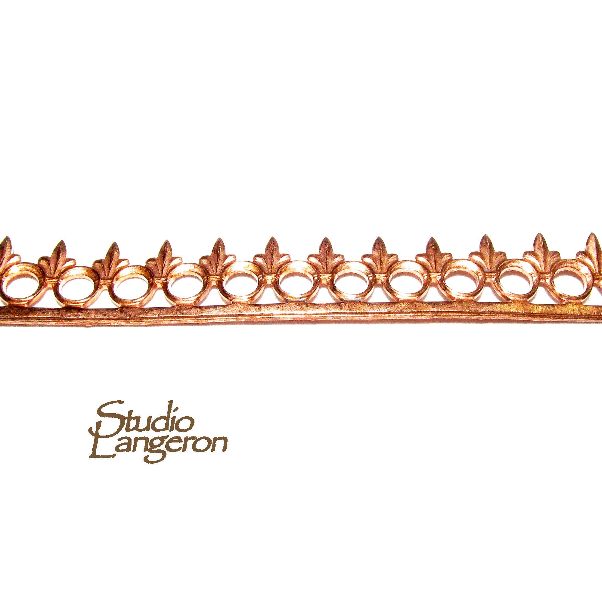 Natural Copper Gallery Bezel Wire: Jewelry Making Supplies (4 inch/10 cm)