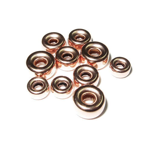 14K rose gold filled Rondelle Beads Size 3-10 mm, Beads, Gold filled beads, Rondelle beads, Spacer Beads, Jewelry making - 1 piece