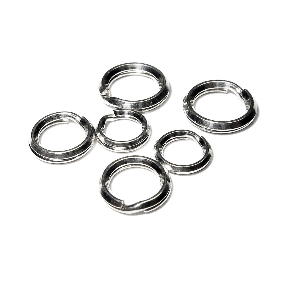 5 pcs/Pkg 925 Sterling Silver Round Split Rings size 5, 6, 7, 8, 9 mm, Split ring, Jump split ring, Jewelry making, 925 Silver split ring