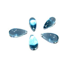 Natural Teal aquamarine Smooth Teardrop Beads size 15x7 mm, Teal aquamarine Gemstone, Jewelry making, Natural Teardrop beads - 1 piece