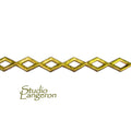 Natural Brass Gallery wire, Brass wire, Gallery pattern, Gallery ribbon, Wire, Jewelry making, Brass findings, Setting - 4 inch (10 cm)