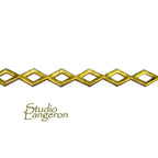 Natural Brass Gallery wire, Brass wire, Gallery pattern, Gallery ribbon, Wire, Jewelry making, Brass findings, Setting - 4 inch (10 cm)