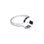 925 sterling silver blank ring with bezel cup 10 mm size 4, 5, 6, 7, 8, 9, 10, 11, bezel cup, base ring, Jewelry making, Setting - 1 piece