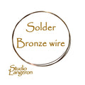 Bronze wire solder 20GA, Melting Point 677 - 766, solder, Solder bronze, Jewelry making, Wire solder bronze  - 1 foot (30 cm)