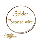 Bronze wire solder 20GA, Melting Point 677 - 766, solder, Solder bronze, Jewelry making, Wire solder bronze  - 1 foot (30 cm)