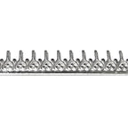 935 Argentium Silver Bezel wire, Gallery wire, Gallery ribbon, Gallery pattern, Argentium silver, Wire, Jewelry making - 4 inch (10 cm)