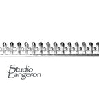 935 Argentium Silver Bezel wire, Gallery wire, Gallery ribbon, Gallery pattern, Jewelry making, Setting, Silver wire - 4 inch (10 cm)