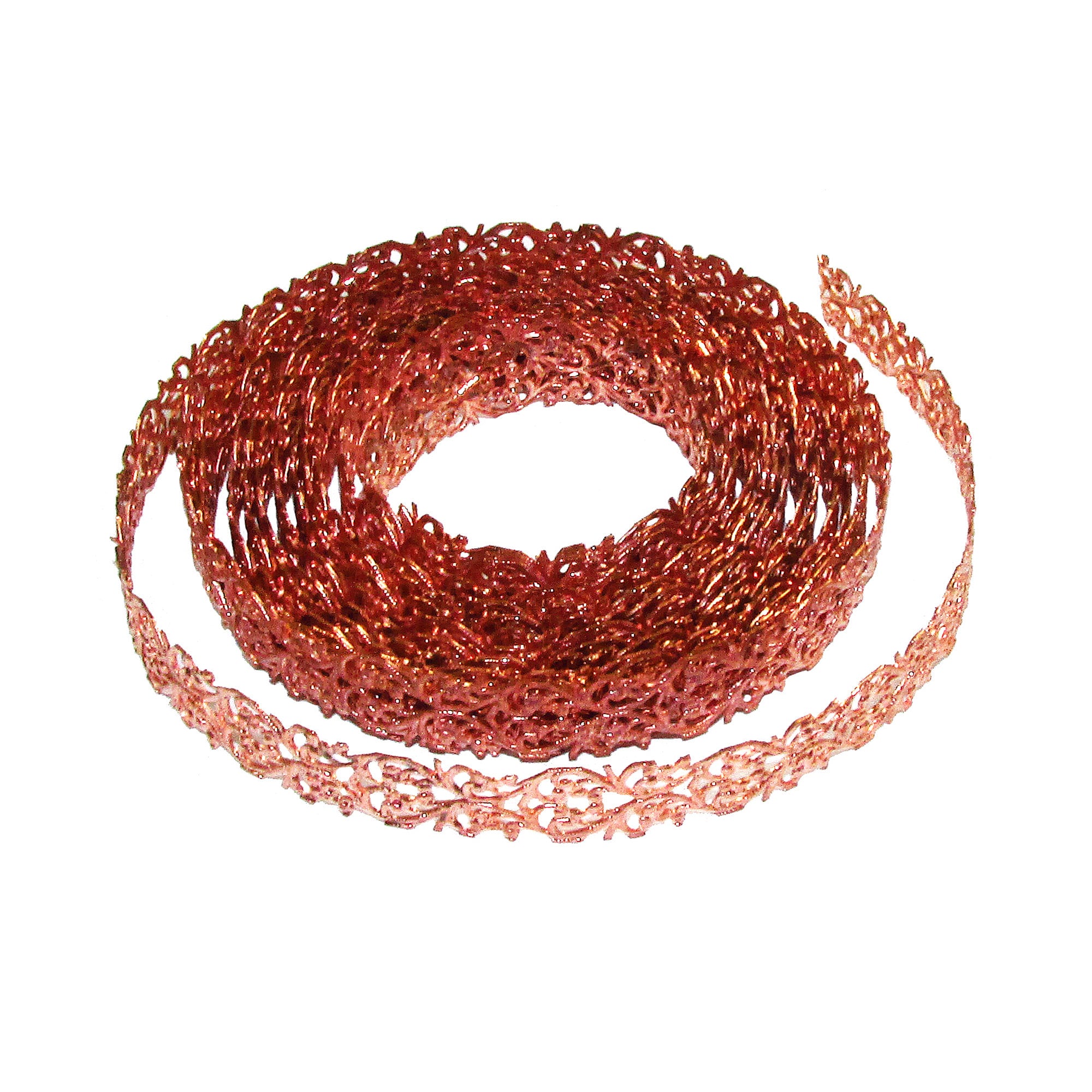 Natural Copper Bezel wire, Gallery wire, Gallery ribbon, Gallery pattern, Jewelry making, Setting, Copper wire, Findings  - 4 inch (10 cm)