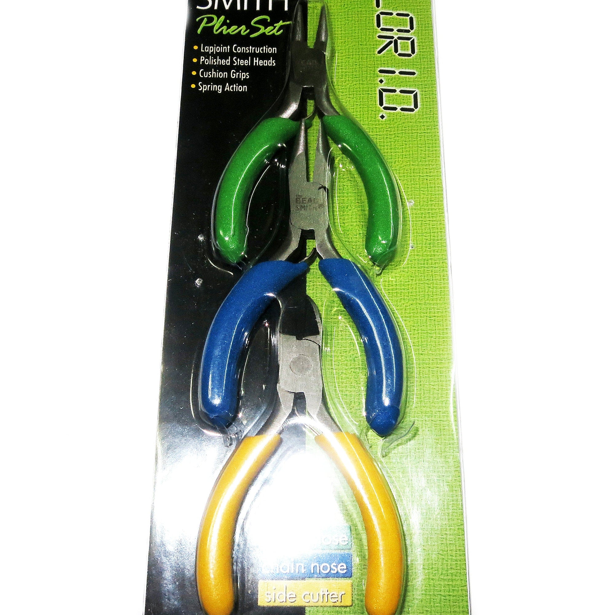 Color ID 3-piece Mini Plier set for Jewelry Making PL3MINI, BeadSmith, Length 76 mm (3.0 inch), Jewelry making  - 1 piece