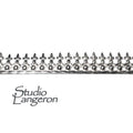 935 Argentium Silver Bezel wire, Gallery wire, Gallery ribbon, Gallery pattern, Argentium silver, Jewelry making - 4 inch (10 cm)