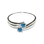 Blue topaz ring 925 sterling silver size 8, Handmade ring, single copy, sterling silver, Blue topaz ring, silver ring, gemstone