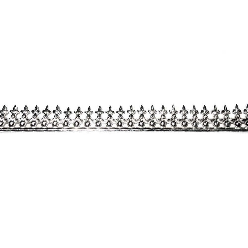 935 Argentium Silver Bezel wire, Gallery wire, Gallery ribbon, Gallery pattern, Argentium silver, Jewelry making - 4 inch (10 cm)
