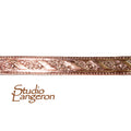 Natural Copper Bezel wire, Gallery wire, Gallery ribbon, Gallery pattern, Natural Copper, Wire, Jewelry making, Setting - 4 inch (10 cm)
