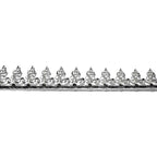 935 Argentium Silver Bezel wire, Gallery wire, Gallery ribbon, Gallery pattern, Jewelry making, Setting, Silver wire - 4 inch (10 cm)