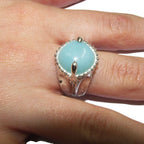Amazonite ring 925 sterling silver size 6, Handmade ring, single copy, sterling silver, Amazonite, silver ring, gemstone, ring, Turquoise