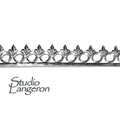 935 Argentium Silver Bezel wire, Gallery wire, Gallery ribbon, Gallery pattern, Argentium silver, Jewelry making, Setting - 4 inch (10 cm)
