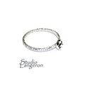 925 sterling silver blank ring with bezel cup 4 mm size 4, 5, 6, 7, 8, 9, 10, 11, bezel cup, base ring, Jewelry making, Setting - 1 piece