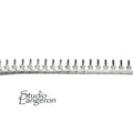 935 Argentium Silver Bezel wire, Gallery wire, Gallery ribbon, Gallery pattern, Jewelry making, Setting, Silver wire - 4 inch (10 cm)