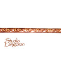 Natural Copper Bezel wire, Gallery wire, Gallery ribbon, Gallery pattern, Jewelry making, Natural Copper, Copper setting - 4 inch (10 cm)