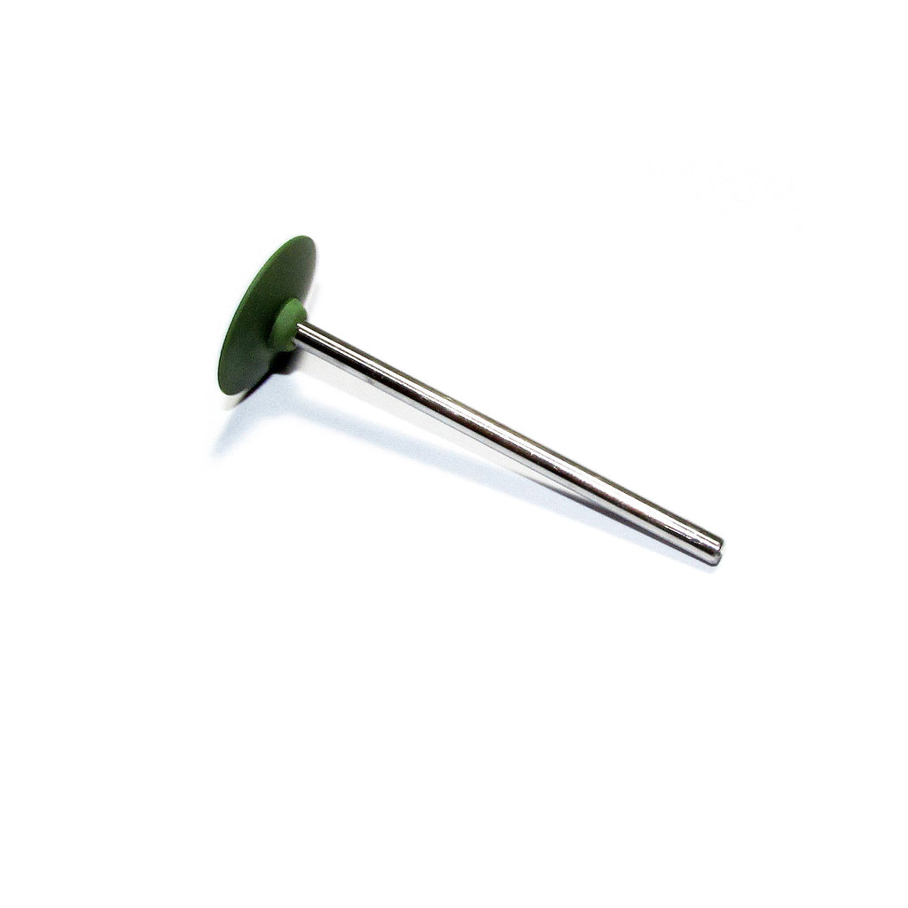 Green Rubber Silicone knife Polishers, Jewelry tools, Coarse grit, Jewelry making - 1 piece