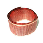 Natural Copper Bezel wire, Gallery wire, Gallery ribbon, Gallery pattern, Jewelry making, Setting, Copper, Copper wire  - 4 inch (10 cm)