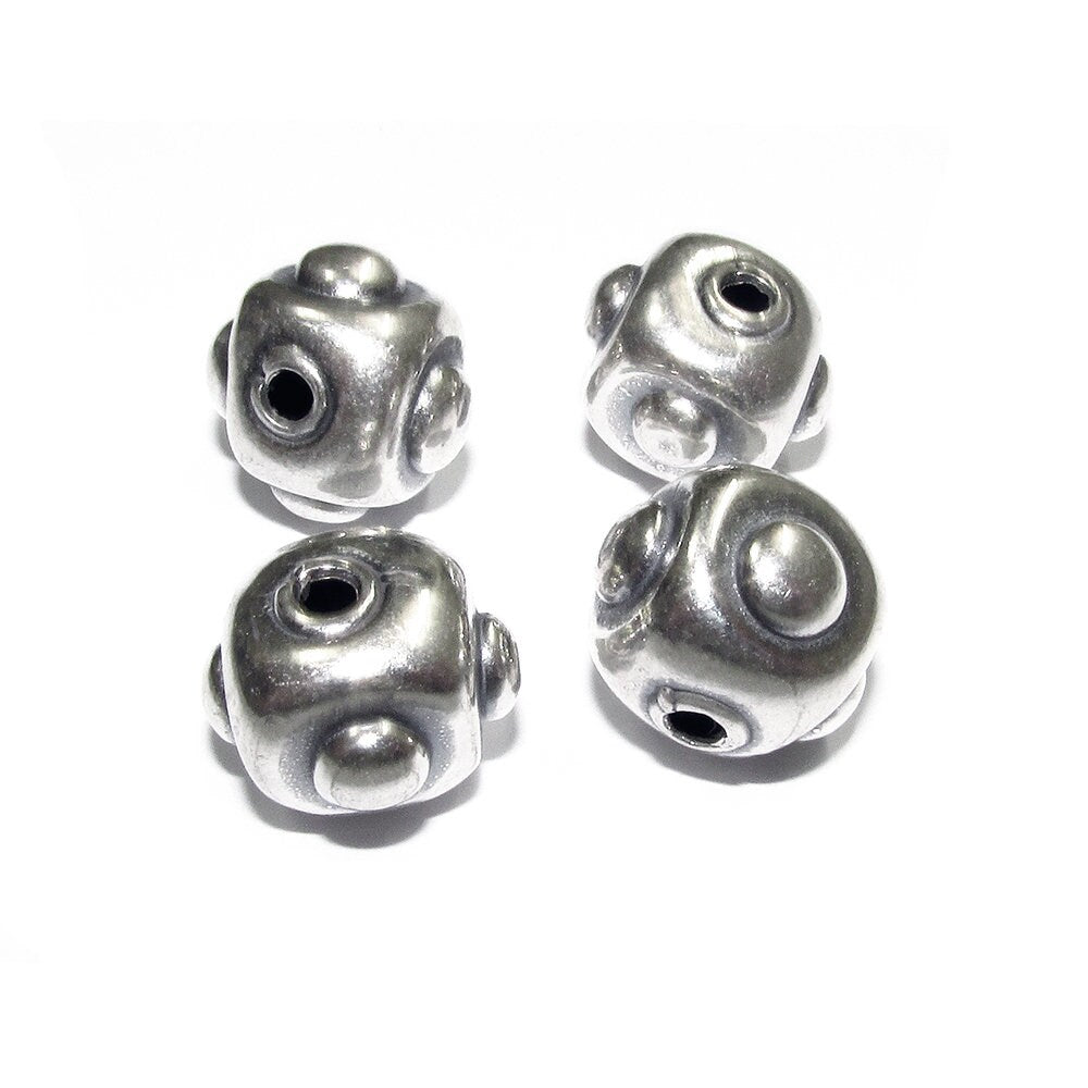925 sterling silver handmade beads BB79, Jewelry making, silver beads, handmade bead, decorative bead, Original beads, Large beads - 1 piece