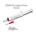 Solder Copper, brass, bronze Paste, solder syringe copper, Solder copper, Jewelry making - 1 piece