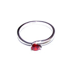 Garnet ring 925 sterling silver size 6 1/2, handmade ring, single copy, sterling silver, Garnet, 925 silver ring, gemstone, red ring