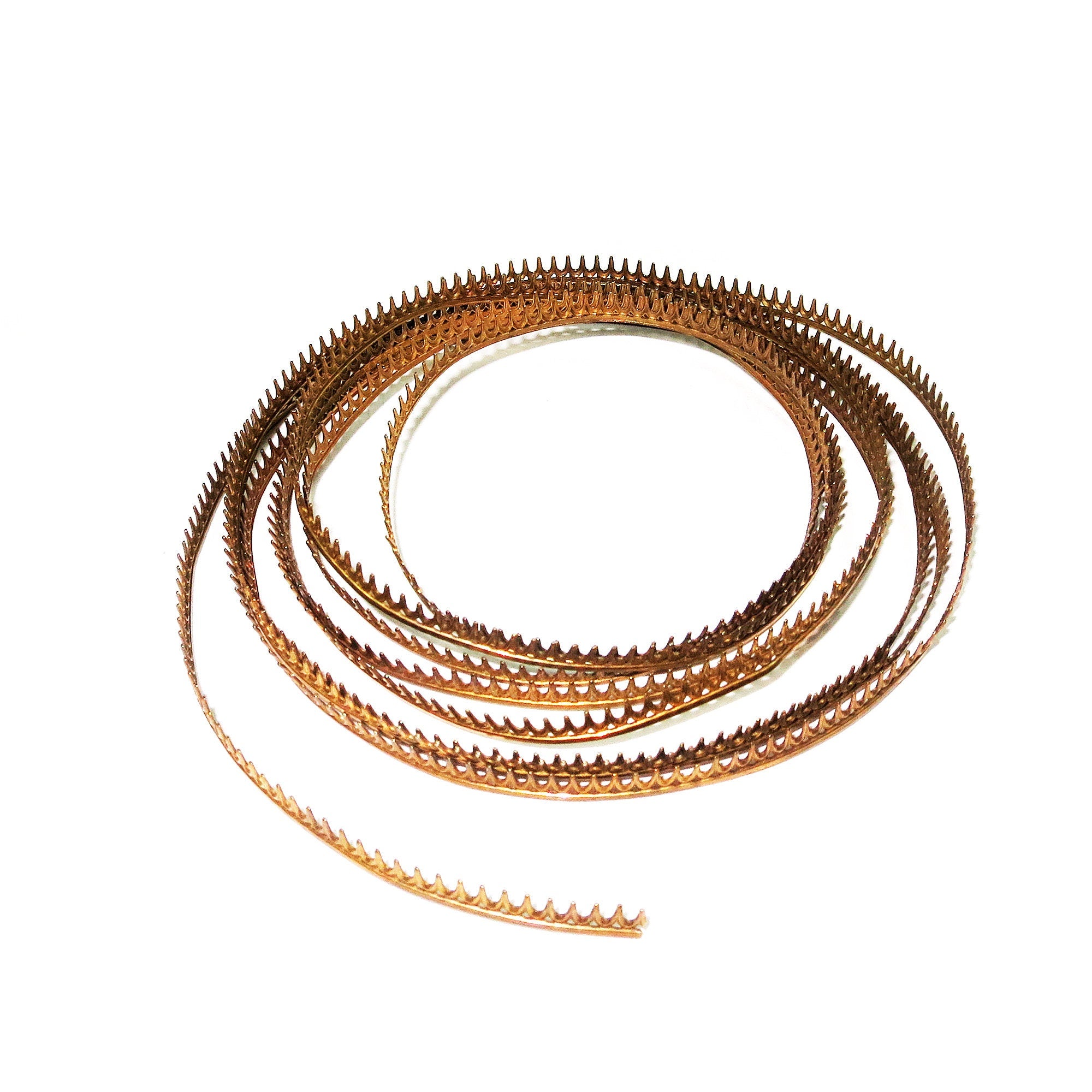 Natural Brass Gallery wire, Brass wire, Gallery pattern, Gallery ribbon, Wire, Jewelry making, Brass findings, Setting - 4 inch (10 cm)