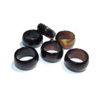 Natural agate band Ring, size 5.5, 6.0, 6.5, Agate stone ring, Band Rings, Natural Gemstone, Unisex rings, Solid gemstone