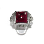 Garnet handmade ring 925 sterling silver size 8 1/2, Handmade ring, single copy, Natural garnet, silver ring, gemstone, Garnet ring