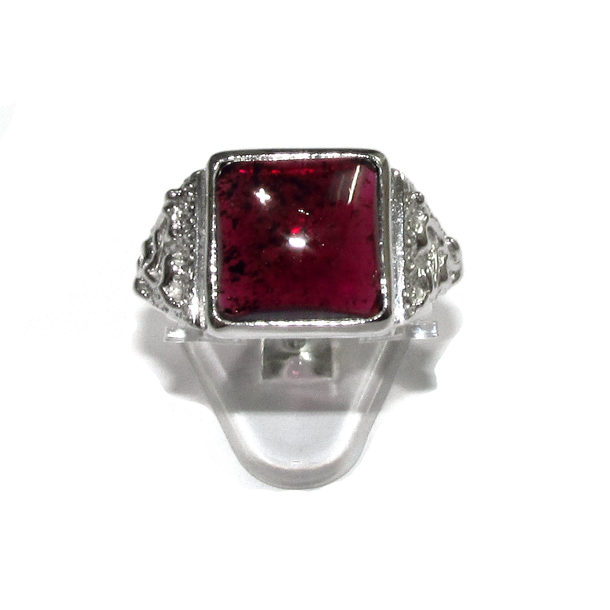 Garnet handmade ring 925 sterling silver size 8 1/2, Handmade ring, single copy, Natural garnet, silver ring, gemstone, Garnet ring