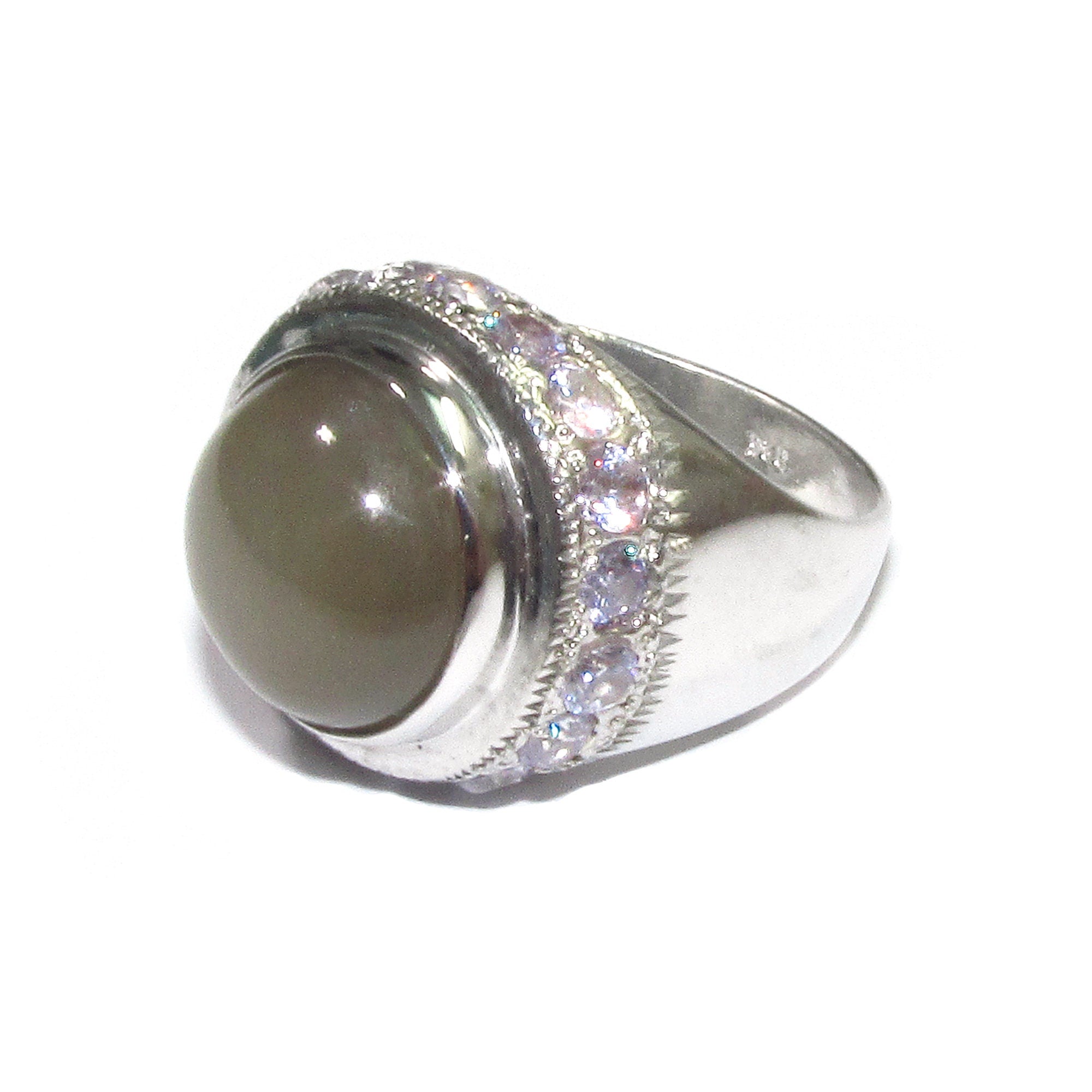 Statement moonstone ring 925 sterling silver size 8, Handmade ring, single copy, 925 sterling silver, Natural Gray moonstone, gemstone