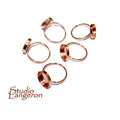14K Rose gold filled blank ring with bezel cup 12 mm size 4 - 11, Base ring, Gold filled ring, Jewelry making, Setting, Bezel cup - 1 piece