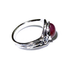 Statement African ruby ring 925 sterling silver size 6, Handmade ring, single copy, 925 sterling silver, Natural African ruby, gemstone