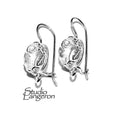 8x10 mm size 925 sterling silver blank earrings with bezel cup, Setting, bezel cup, base earrings, Jewelry making - 1 pair (2 pieces)