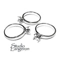 925 sterling silver blank ring with 4-prong setting 5mm size 4-11 silver ring, Jewelry making, base ring, Setting, Prong setting - 1 piece