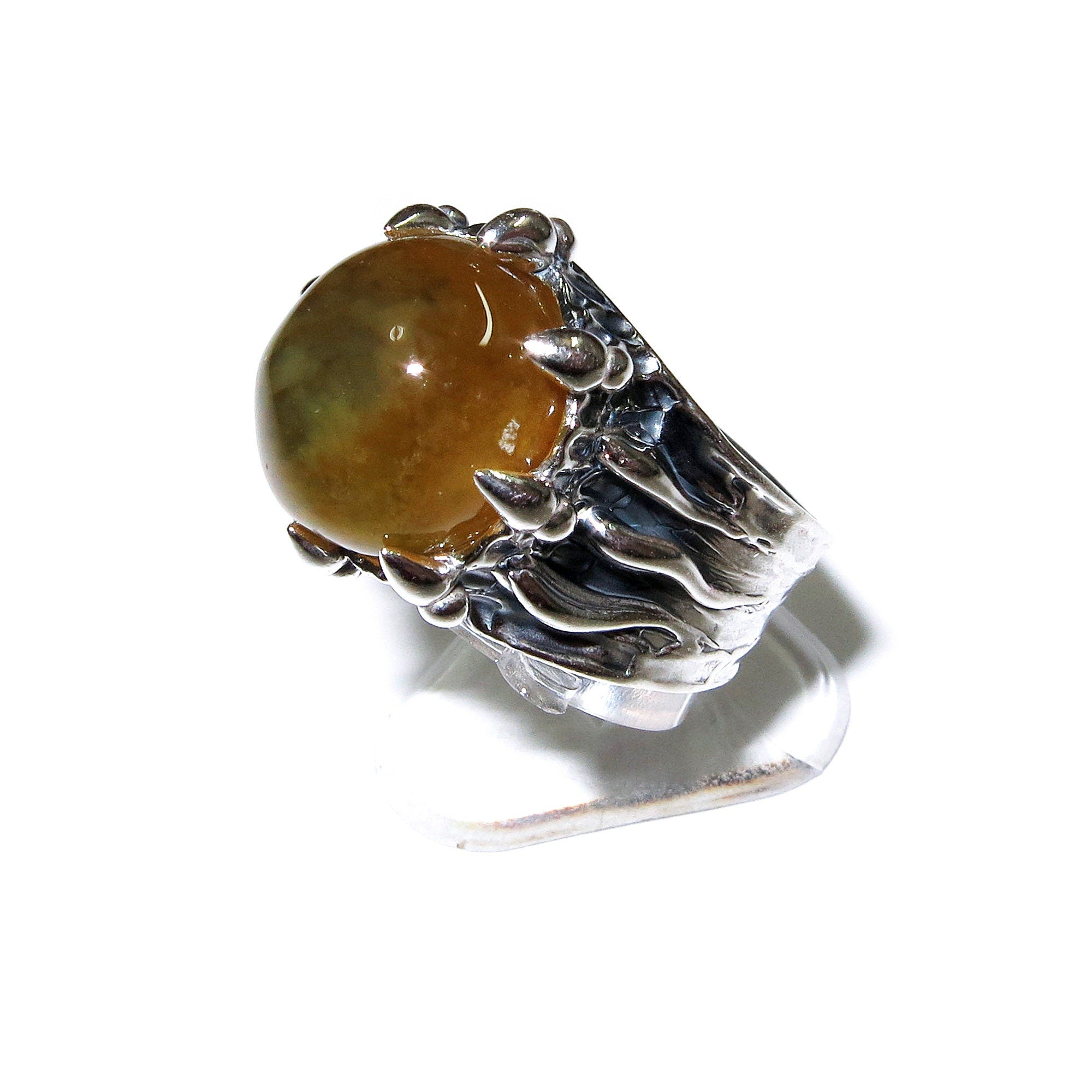 Natural Jade ring 925 sterling silver size 6 1/2, handmade ring, single copy, Natural Jade, silver ring, Jade gemstone, Statement ring