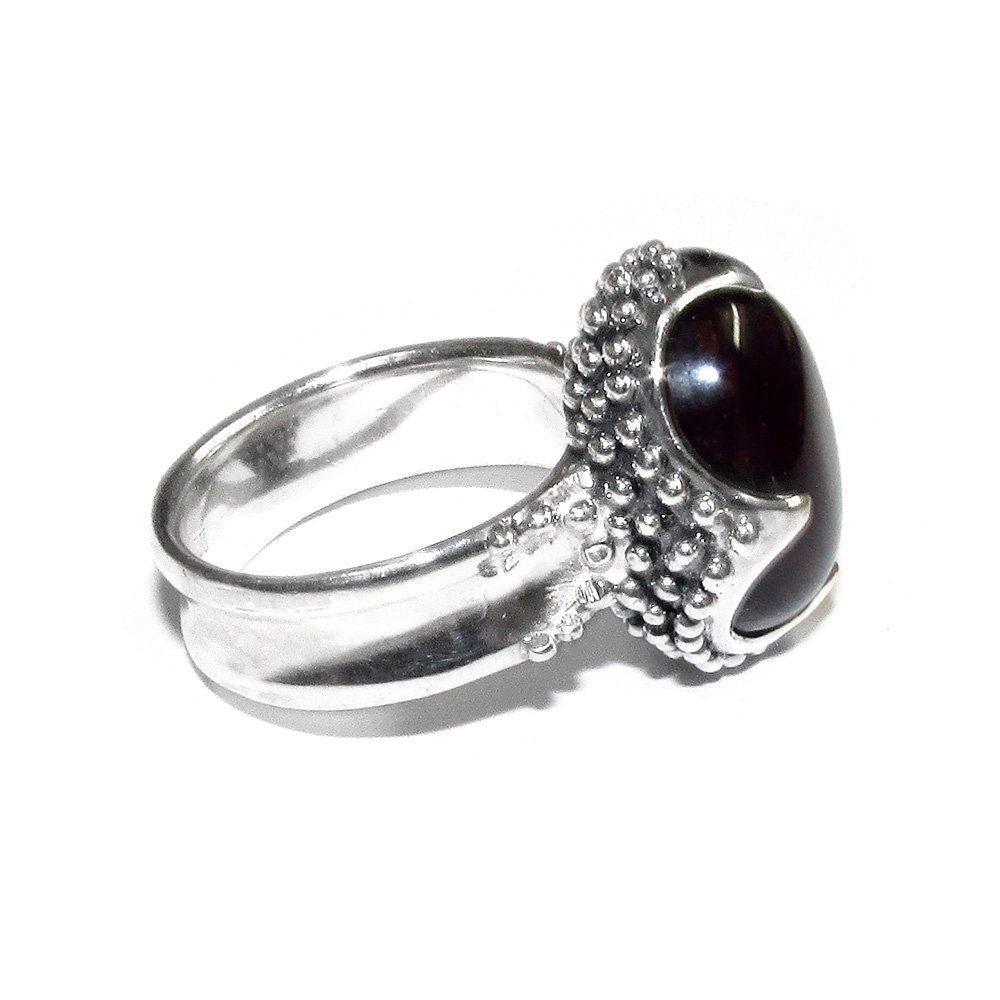 Statement Natural opal ring 925 sterling silver size 7, Handmade ring, single copy, sterling silver, Brown opal, silver ring, gemstone