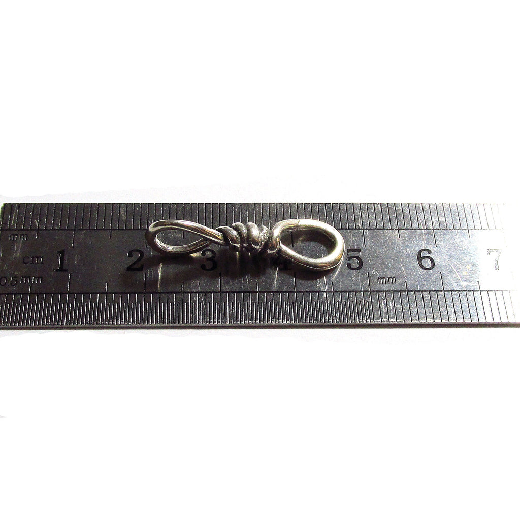 925 Sterling silver connector 2,7x0.8 cm, silver connector 2879, Link connector, Connector findings, Connector, Jewelry making - 1 piece