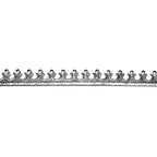 935 Argentium Silver Bezel wire, Gallery wire, Gallery ribbon, Gallery pattern, Argentium silver, Setting, Jewelry making - 4 inch (10 cm)